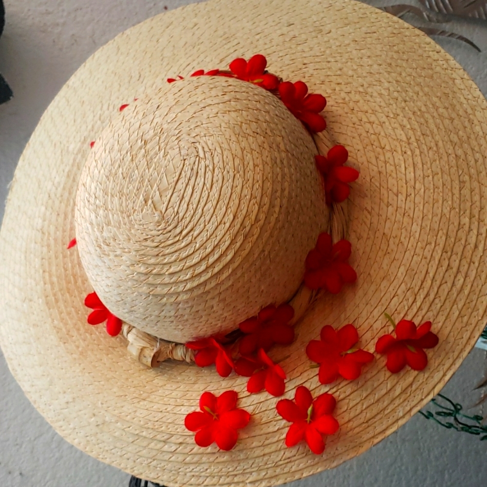 summer straw hat.                 by Liz Claborne